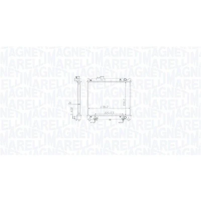 Billede af MAGNETI MARELLI 350213213800 Radiator 378 478 26 Loddet køleripper