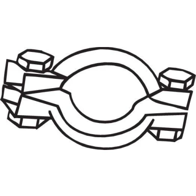 Billede af BOSAL 254 951 Klemstykke, udstødningssystem PEUGEOT: 307 Hatchback, 208 I 206 CITROËN: C4 Grand Picasso