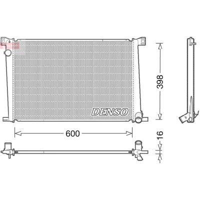 Billede af DENSO DRM05007 Radiator 600 420 16