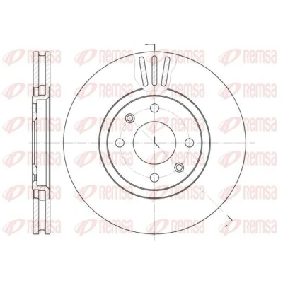 Billede af REMSA 6486.10 Bremseskiver foraksel 283, 283 26 4 ventileret PEUGEOT: 406 Sedan, Coupe, Stationcar, SUZUKI: Jimny SUV