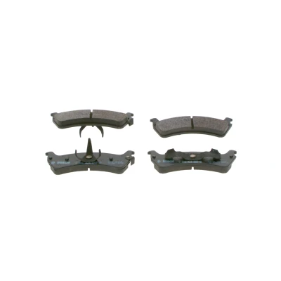 Billede af BOSCH 0 986 424 655 Bremseklodser Low Metallic med indbygget slidsensor, akustisk advarsel for slid stempelklips fjeder