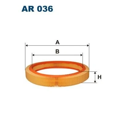 Billede af FILTRON AR 036 Luftfilter 56 408 Filterindsats MERCEDES BENZ: 190, W124 Sedan, Coupe
