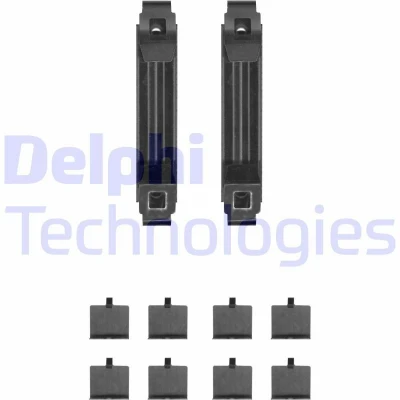 Billede af DELPHI LX0704 Tilbehørssæt, skivebremsebelægning BMW: 5 Sedan, Touring, 7