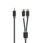 Billede af Subwoofer kabel RCA Hanstik 2x Hun Guldplateret 0.20 m Runde 4.0 mm Anthracite Window Box