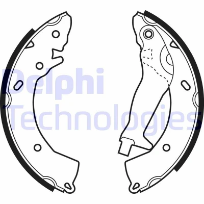 Billede af DELPHI LS1966 Bremsebakker 203 31 HYUNDAI: Getz