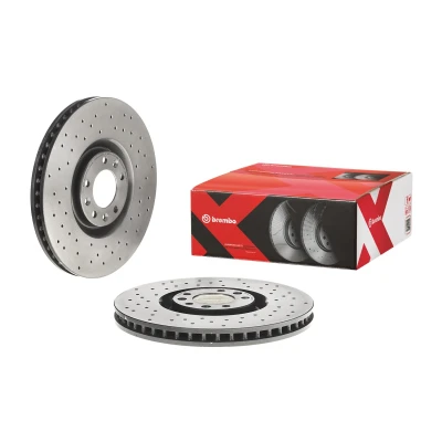 Billede af BREMBO XTRA LINE 09.A829.1X Bremseskiver 340 30 5 perforeret/indv. ventileret coatet højkarboniseret med skruer PEUGEOT: RCZ Coupe