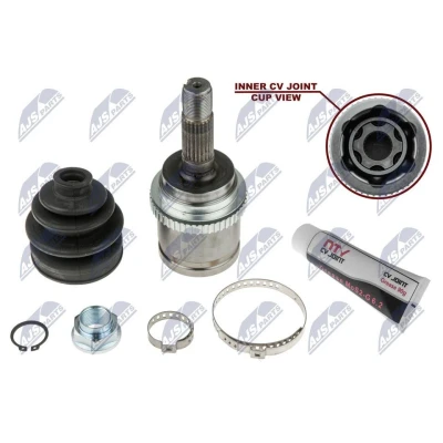 Billede af NTY NPZ HD 048 Knokkelled bagaksel, hjulsidet med ABS sensorring HONDA: Civic 7 Limousine