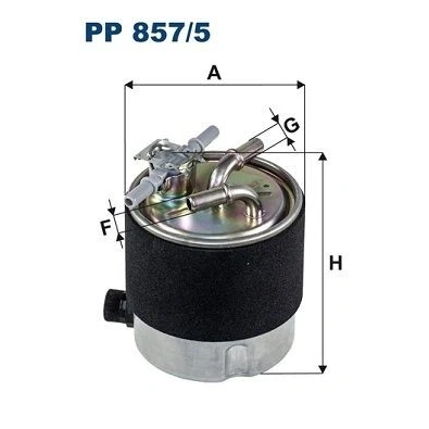 Billede af FILTRON PP 857/5 Brændstoffilter Ledningsfilter 10 NISSAN: Qashqai / Qashqai+2 I