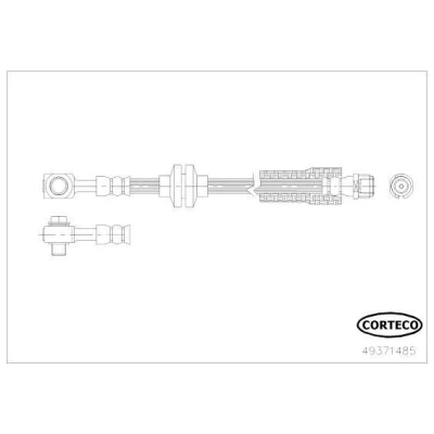 Billede af CORTECO 49371485 Bremseslange 425 OPEL: Astra J Sports Tourer