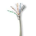 Billede af Netværkskabel Roll CAT6a Solid S/FTP Kobber 100.0 m Indendørs Runde LSZH Grå Gaveæske