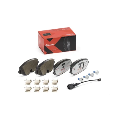 Billede af BREMBO P 85 182X Bremseklodser Inkl. slidadvarselskontakt med bremsecaliperskruer, anti knirke plade tilbehør SEAT: Leon IV Sportstourer