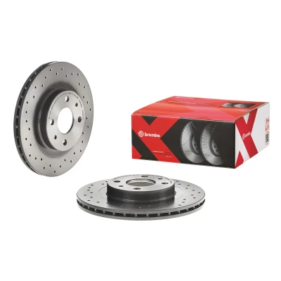 Billede af BREMBO XTRA LINE 09.8903.1X Bremseskiver 260 20 4 perforeret/indv. ventileret coatet med skruer