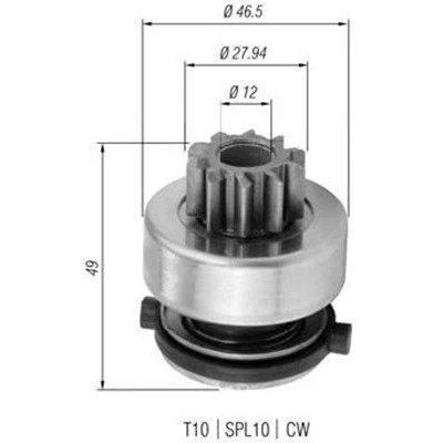 Billede af MAGNETI MARELLI 940113020357 Spidshjul, starter