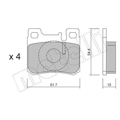 Billede af Bremseklodser METELLI 22 0566 0