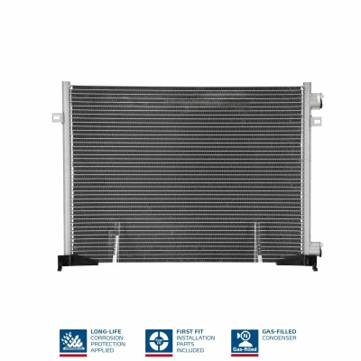 Billede af NISSENS 940109 Kondensator uden tørrer Aluminium 610 R 134a RENAULT: TRAFIC 2 Bus, OPEL: Vivaro A Van