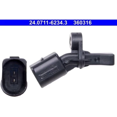 Billede af ATE 24.0711 6234.3 ABS Sensor uden kabel SKODA: Fabia 2, 1 Combi, I Hatchback, VOLKSWAGEN: up! Polo IV Hatchback