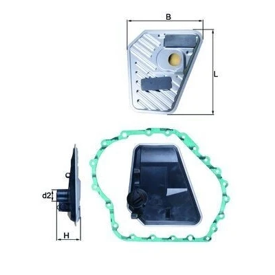 Billede af Hydraulikfilter, automatisk gearkasse KNECHT HX 168D