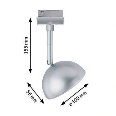 Billede af Paulmann URail Hemi LED spot 3.000 K krom