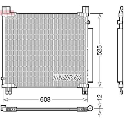 Billede af DENSO DCN50050 Kondensator med tørrer R 134a