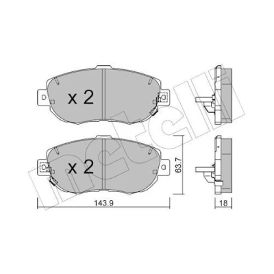 Billede af Bremseklodser METELLI 22 0756 0