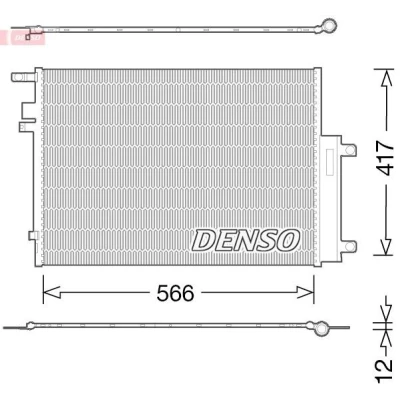 Billede af DENSO DCN06017 Kondensator med tørrer R 134a