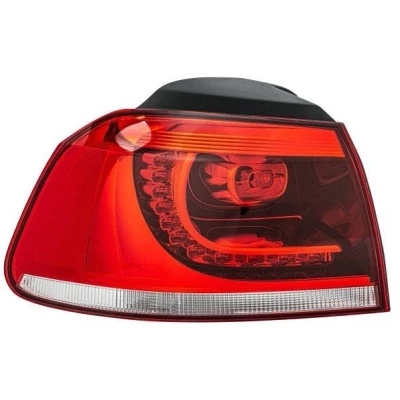 Billede af HELLA 2SD 010 408 071 Baglygter venstre ydre del LED, WY21W 12 mørk, Rød med pærer, pærefatning VOLKSWAGEN: GOLF 6