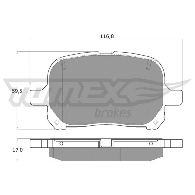 Billede af TOMEX brakes TX 13 73 Bremseklodser foraksel TOYOTA: Camry IV Sedan, Previa / Estima II, LEXUS: RX I