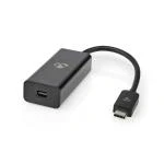 Billede af USB C 3.2 Han til Mini Displayport hun 8K@60Hz Sort