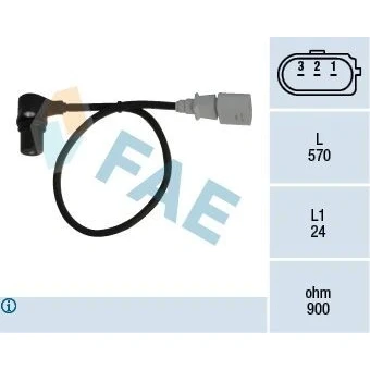 Billede af EPS 1.953.172 Impulsensor Made in Italy OE Equivalent AUDI: A4 B7 Sedan, B6 A3 Hatchback, VOLKSWAGEN: Golf 4, 4 Variant, Bora Sedan