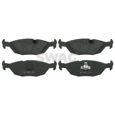 Billede af SWAG 20 91 6141 Bremseklodser bagaksel Forberedt til slidindikator med stempelklips BMW: 3 Sedan, 6 Coupe, Touring