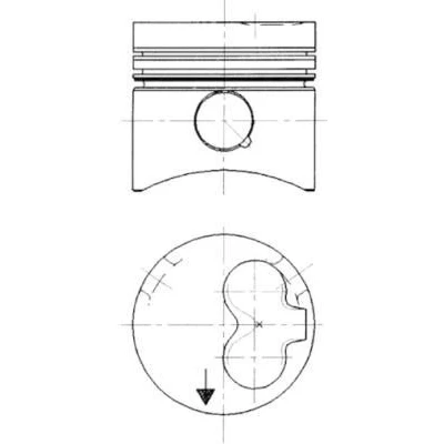 Billede af KOLBENSCHMIDT 90732620 Motor Stempel 77,51 VOLKSWAGEN: GOLF 2, Passat B3/B4 Variant