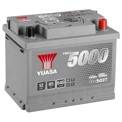 Billede af YUASA YBX5000 YBX5027 Starterbatteri 12V 65Ah 640A VOLKSWAGEN: Polo V Hatchback, Golf 7, Passat B6 Variant, PEUGEOT: 308 SW 2, 208 I Hatchback