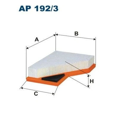 Billede af FILTRON AP 192/3 Luftfilter 46,5 166 217,5 Filterindsats MINI: Hatchback, Cabriolet