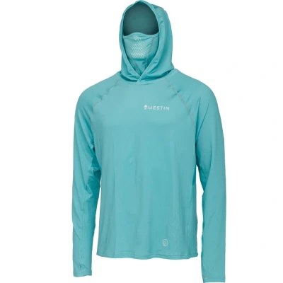 Billede af Westin Bay UPF Hoodie W/Neck Gaiter L Sea Breeze Fishing jumper