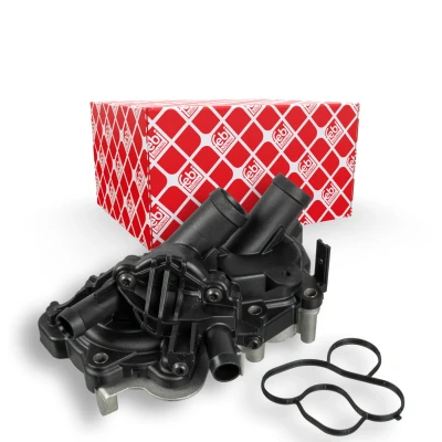 Billede af FEBI BILSTEIN 103347 Vandpumpe 28 Aluminiumsstøbning plastik med hus SKODA: Octavia 3 Combi, Schrägheck, VOLKSWAGEN: Polo V Hatchback