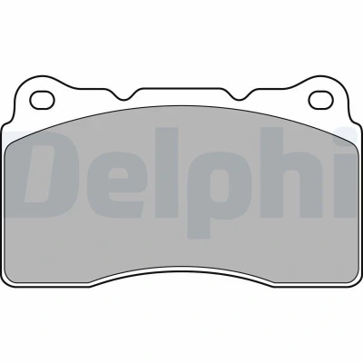 Billede af DELPHI LP1944 Bremseklodser Ikke forberedt til slidindikator med anti knirke plade uden tilbehør VOLVO: V70 2, S60 I, C30, RENAULT: Megane 4