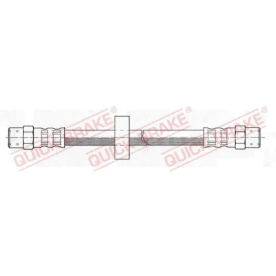 Billede af QUICK BRAKE 22.102 Bremseslange 182 M10x1 VOLKSWAGEN: GOLF 2, TRANSPORTER 3, 3 Bus, AUDI: 200 C3 Avant, 100 C4 A6 Avant
