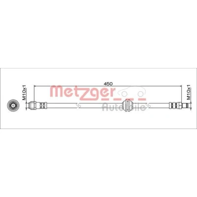 Billede af METZGER 4111775 Bremseslange Bagaksel venstre, højre 450