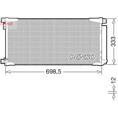 Billede af DENSO DCN50115 Kondensator med tørrer R 134a