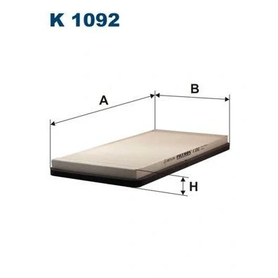 Billede af FILTRON K 1092 Kabinefilter Partikelfilter 342 178 25,5