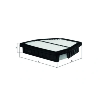 Billede af MAHLE ORIGINAL LX 2965 Luftfilter 50,0 224, 227 Filterindsats HYUNDAI: ix35, CHEVROLET: Captiva, OPEL: Antara