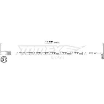 Billede af TOMEX brakes TX 31 01 Slidindikator Bremsebelægning bagaksel MINI: Hatchback, Clubman