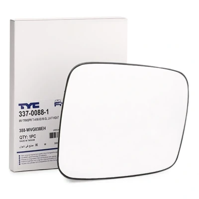 Billede af TYC 337 0088 1 Spejlglas venstre VOLKSWAGEN: TRANSPORTER 4 Bus