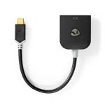 Billede af USB adapter 3.2 Gen 1 Type C Han VGA Hun 0.20 m Runde Guldplateret PVC Anthracite Window Box med Euro lås