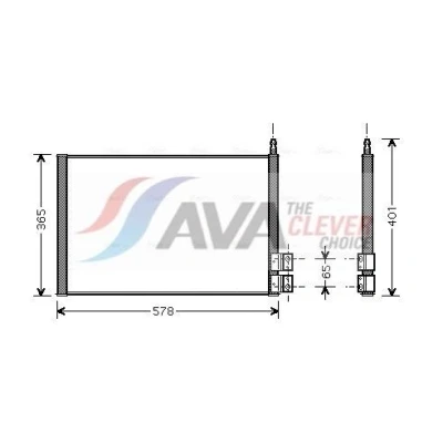 Billede af PRASCO FDA5328 Kondensator 11,6 Aluminium 560 FORD: FIESTA 5