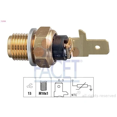 Billede af FACET 7.3154 Olietemperatur Føler M10x1 Made in Italy OE Equivalent