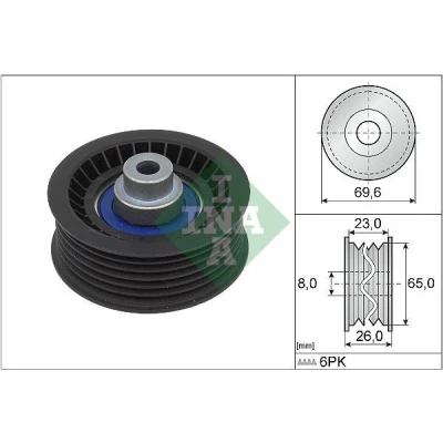 Billede af INA 532 0917 10 Remstrammerhjul FORD: Transit Custom V362 Van, Mk6 Bus