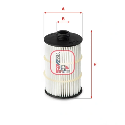 Billede af SOFIMA S 5090 PE Oliefilter Filterindsats AUDI: A6 C7 Avant, Sedan, A7 Sportback