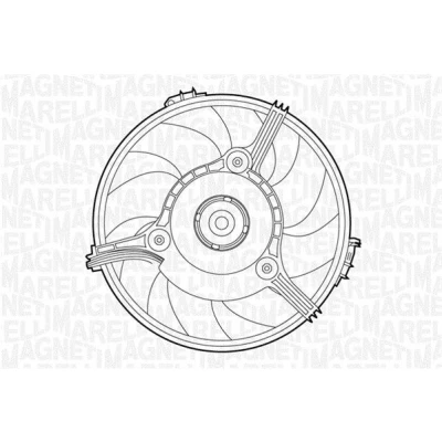 Billede af MAGNETI MARELLI 069422263010 Køleventilator til køretøjer uden klimaanlæg 280 12 AUDI: A4 B5 Avant