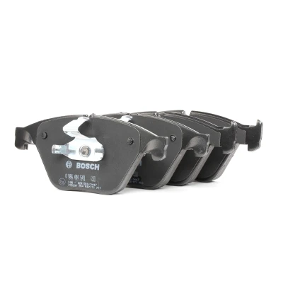Billede af BOSCH 0 986 494 549 Bremseklodser Low Metallic med monteringsvejledning, anti knirke plade, stempelklips BMW: 5 Sedan, Touring, 6 Cabriolet